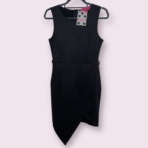 Asymmetric dress. Perfect staple for work. little black dress approved!